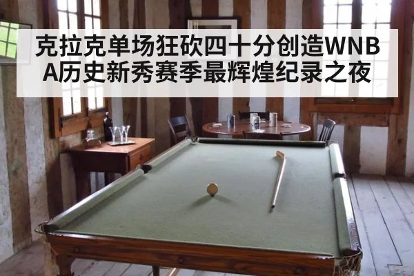 克拉克单场狂砍四十分创造WNBA历史新秀赛季最辉煌纪录之夜